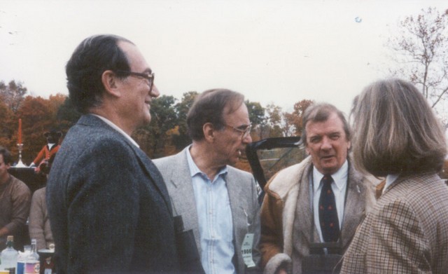 Marty Singerman, Rupert Murdoch, John Evans and Marjorie Scardino (1986)
